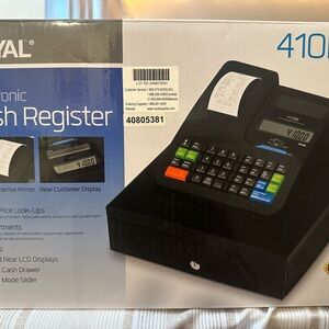 💵💰🤑Black Electronic Cash Register open box💶